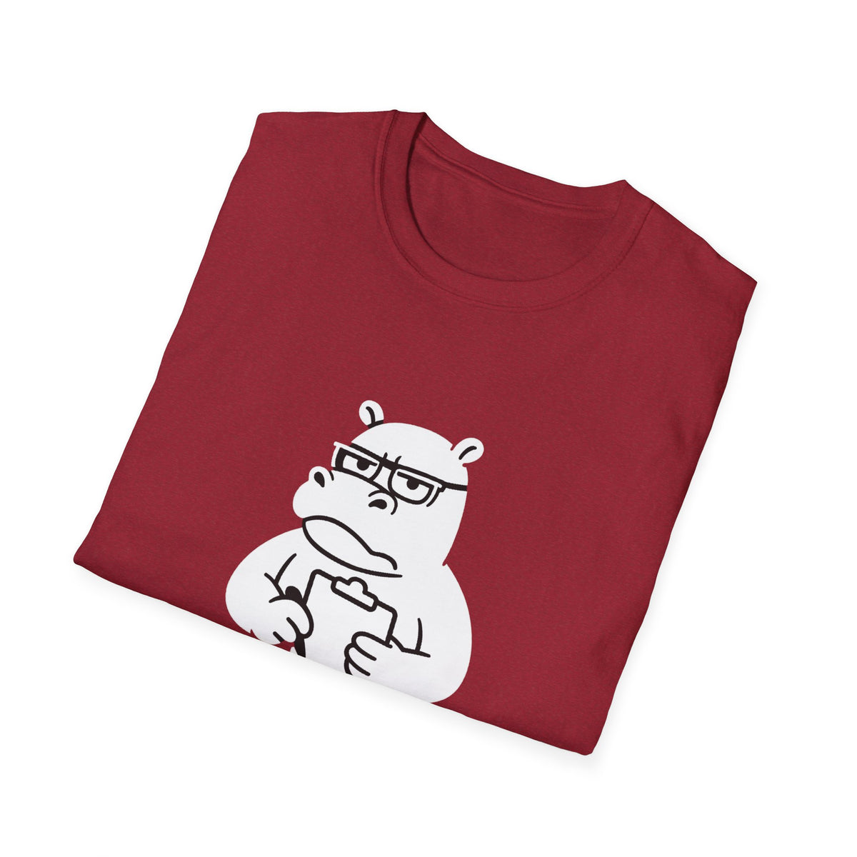 Hippo T-Shirt - 'Hippo-Critical' Softstyle Tee
