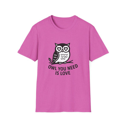 Owl T-Shirt - 'Owl You Need is Love' Softstyle Tee