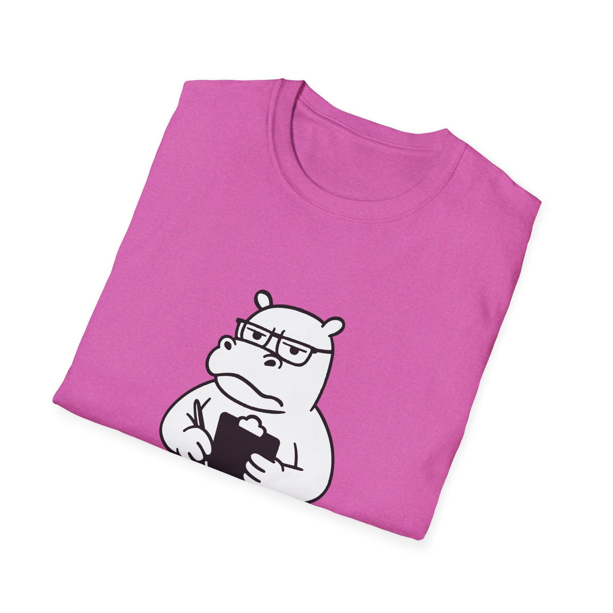 Hippo T-Shirt - 'Hippo-Critical' Softstyle Tee