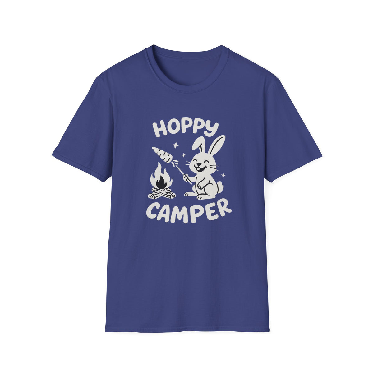 Rabbit T-Shirt - 'Hoppy Camper' Softstyle Tee