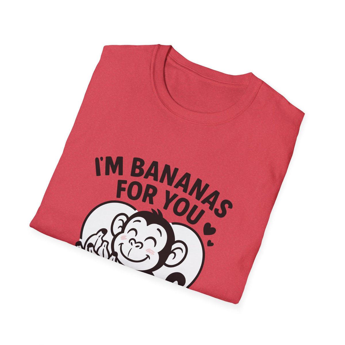 Monkey T-Shirt - 'I'm Bananas For You' Softstyle Tee