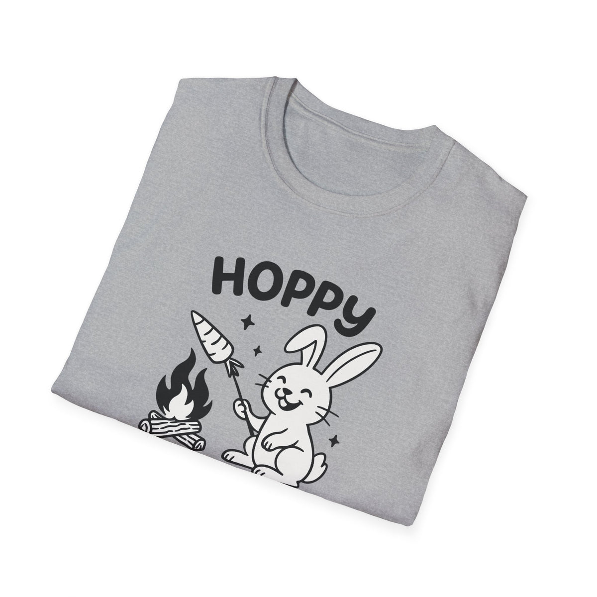 Rabbit T-Shirt - 'Hoppy Camper' Softstyle Tee