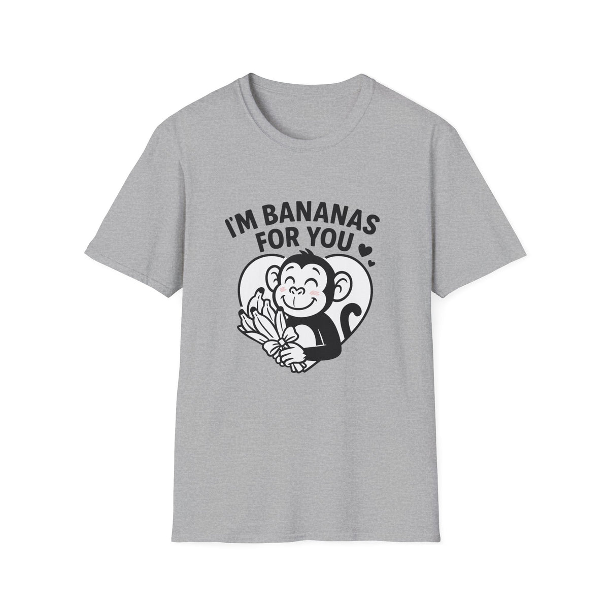 Monkey T-Shirt - 'I'm Bananas For You' Softstyle Tee