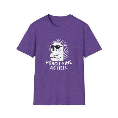 Porcupine T-Shirt - 'Porcu-Fine' Softstyle Tee