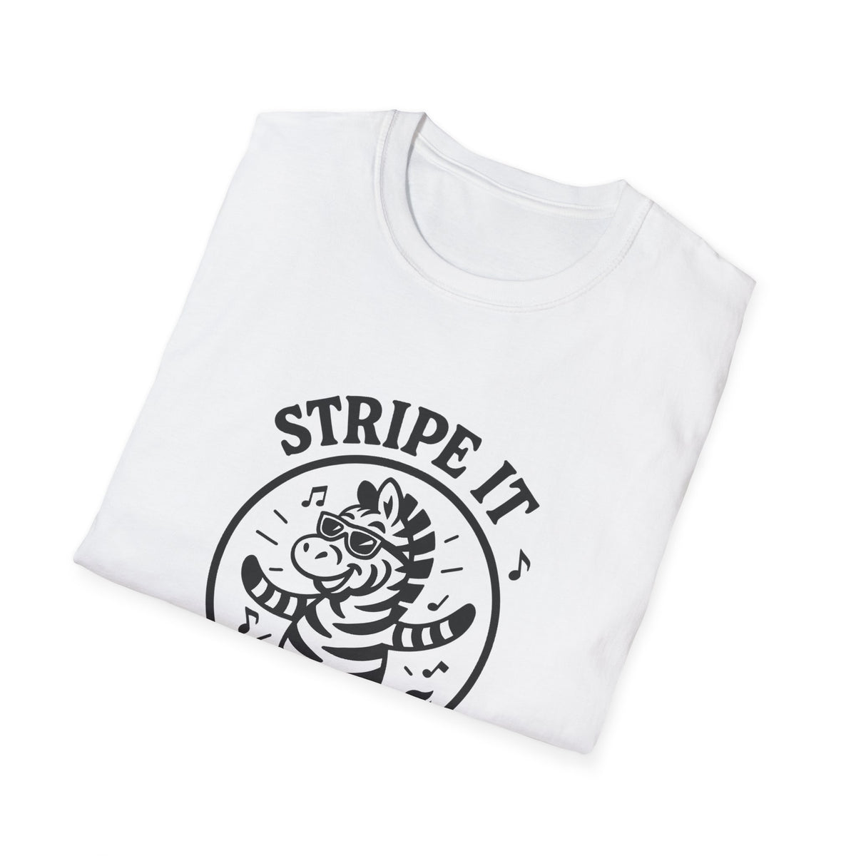 Zebra T-Shirt - 'Stripe It Like Hot' Softstyle Tee