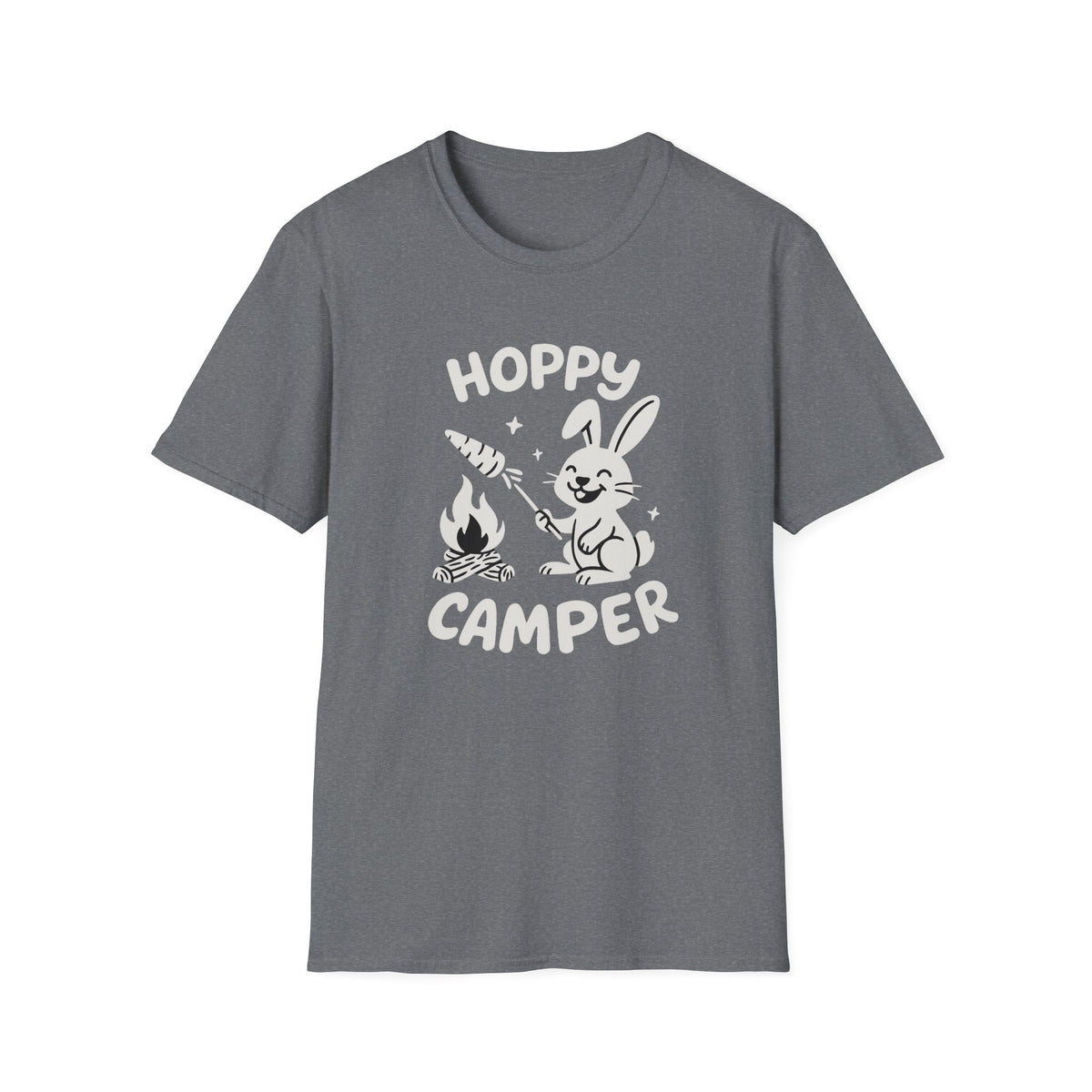 Rabbit T-Shirt - 'Hoppy Camper' Softstyle Tee