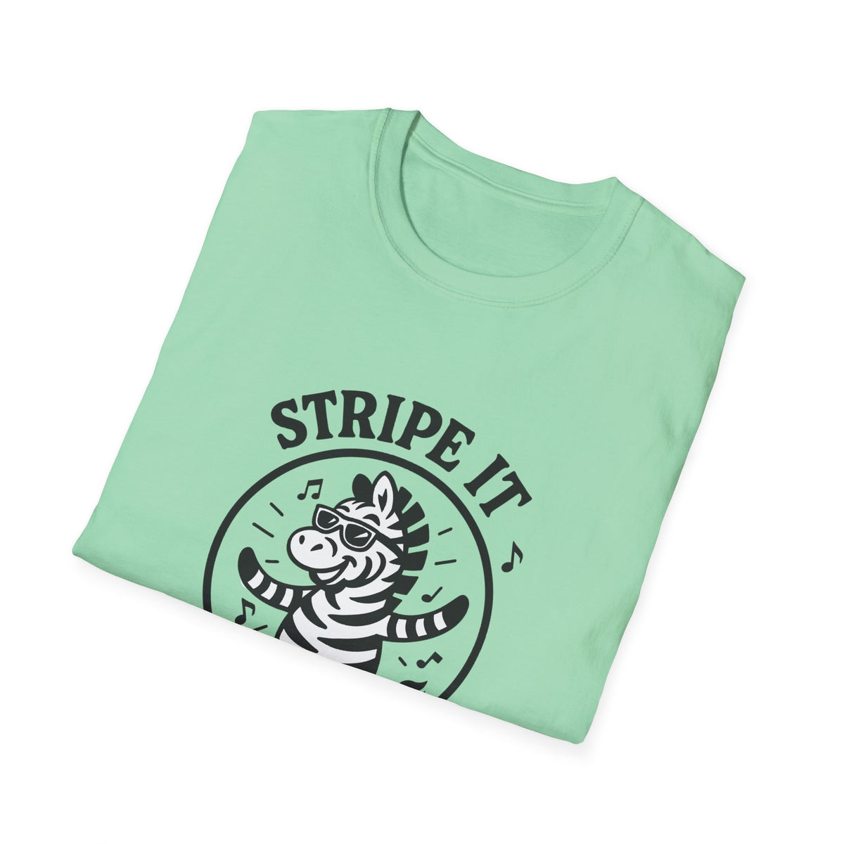 Zebra T-Shirt - 'Stripe It Like Hot' Softstyle Tee