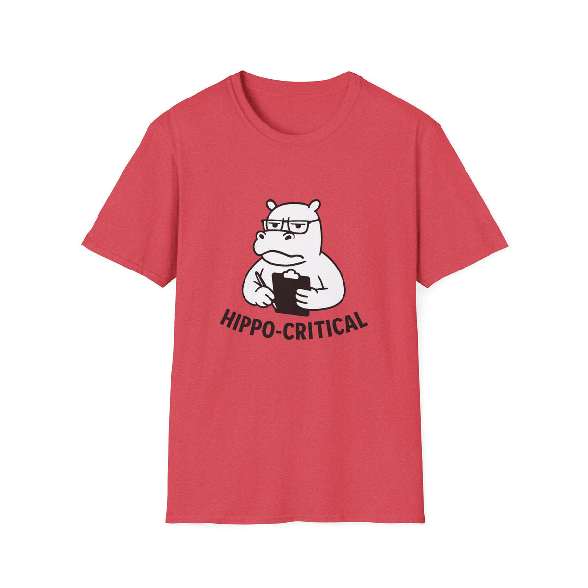 Hippo T-Shirt - 'Hippo-Critical' Softstyle Tee
