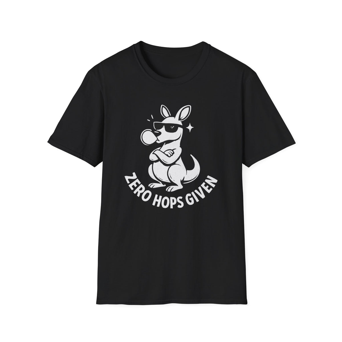 Kangaroo T-shirt - 'Zero Hops Given Tee' Softstyle Tee