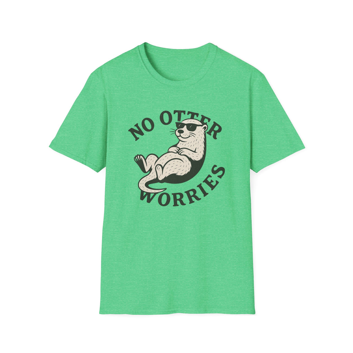 Otter T-Shirt - 'No Otter Worries' Softstyle Tee
