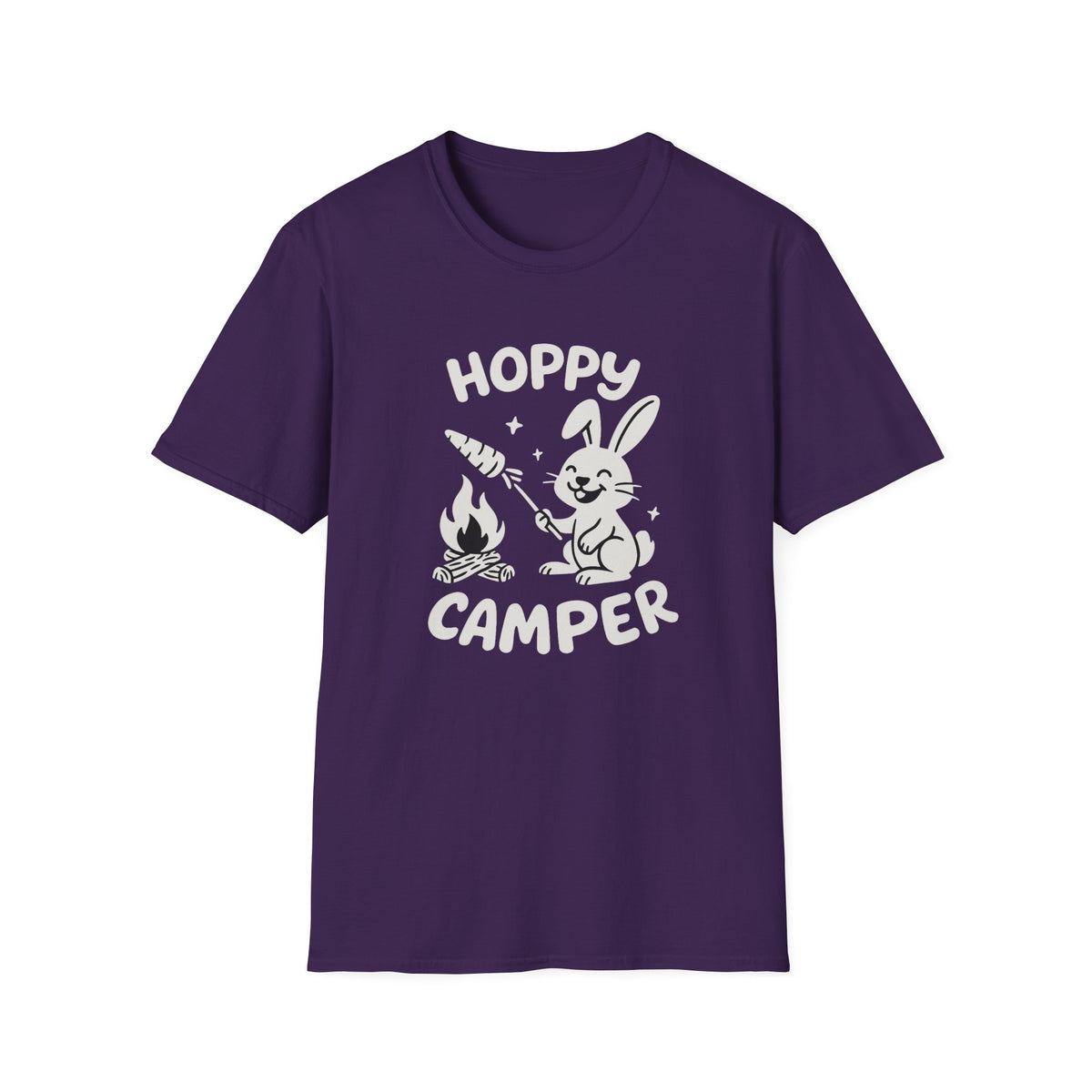 Rabbit T-Shirt - 'Hoppy Camper' Softstyle Tee