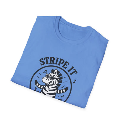 Zebra T-Shirt - 'Stripe It Like Hot' Softstyle Tee