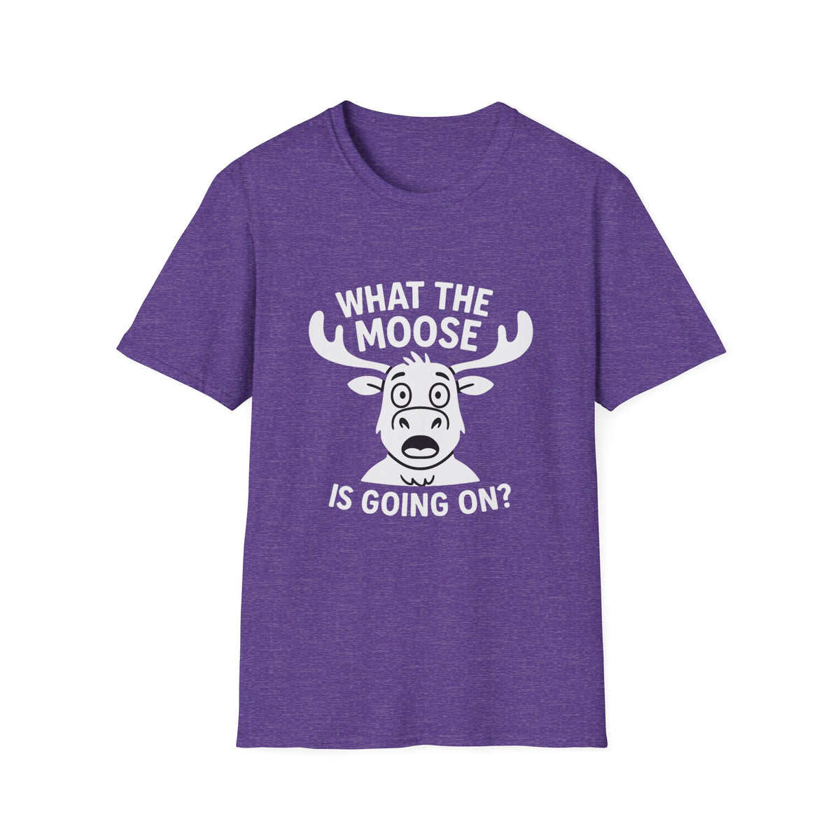 Moose T-Shirt - 'What The Moose Is Going On' Softstyle Tee