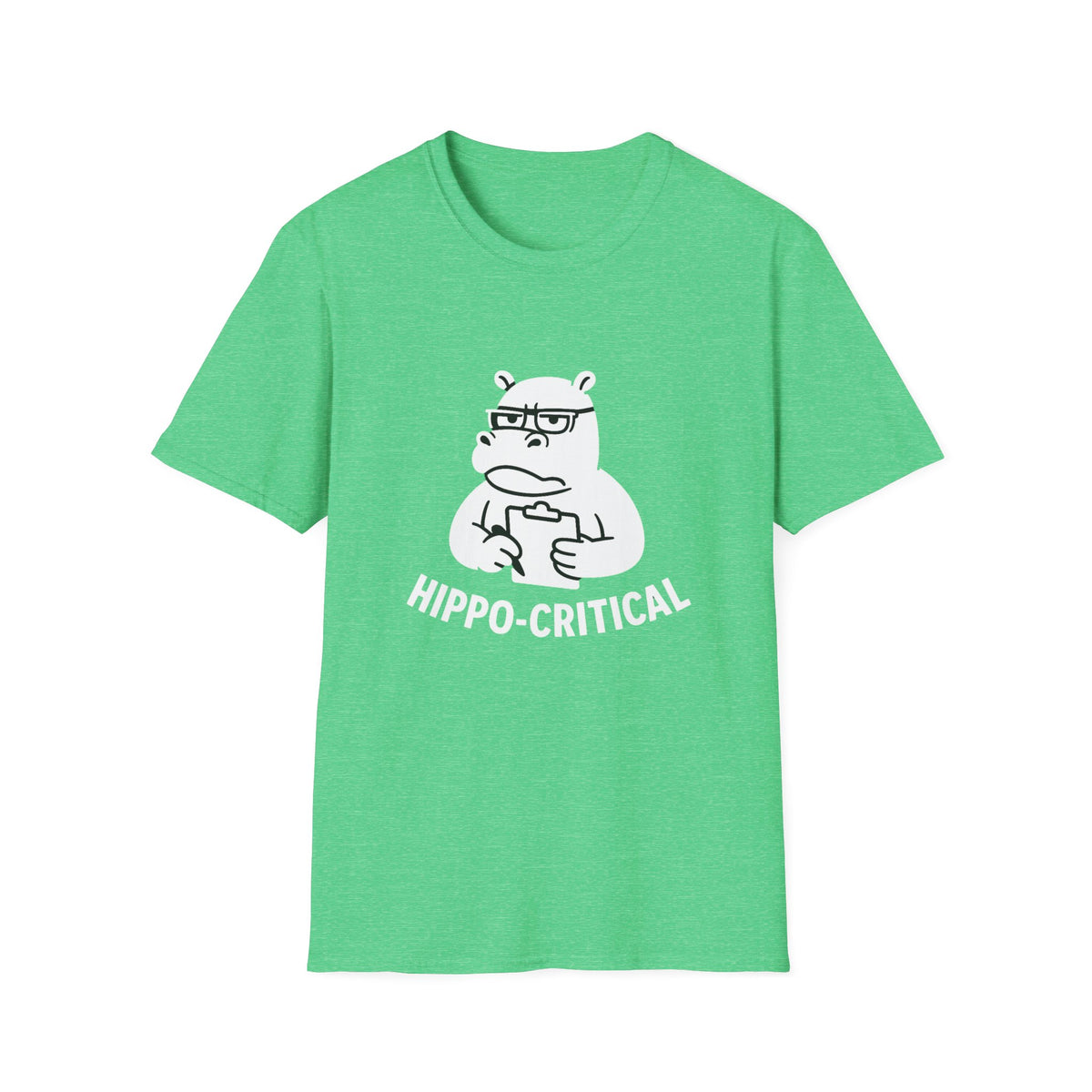 Hippo T-Shirt - 'Hippo-Critical' Softstyle Tee