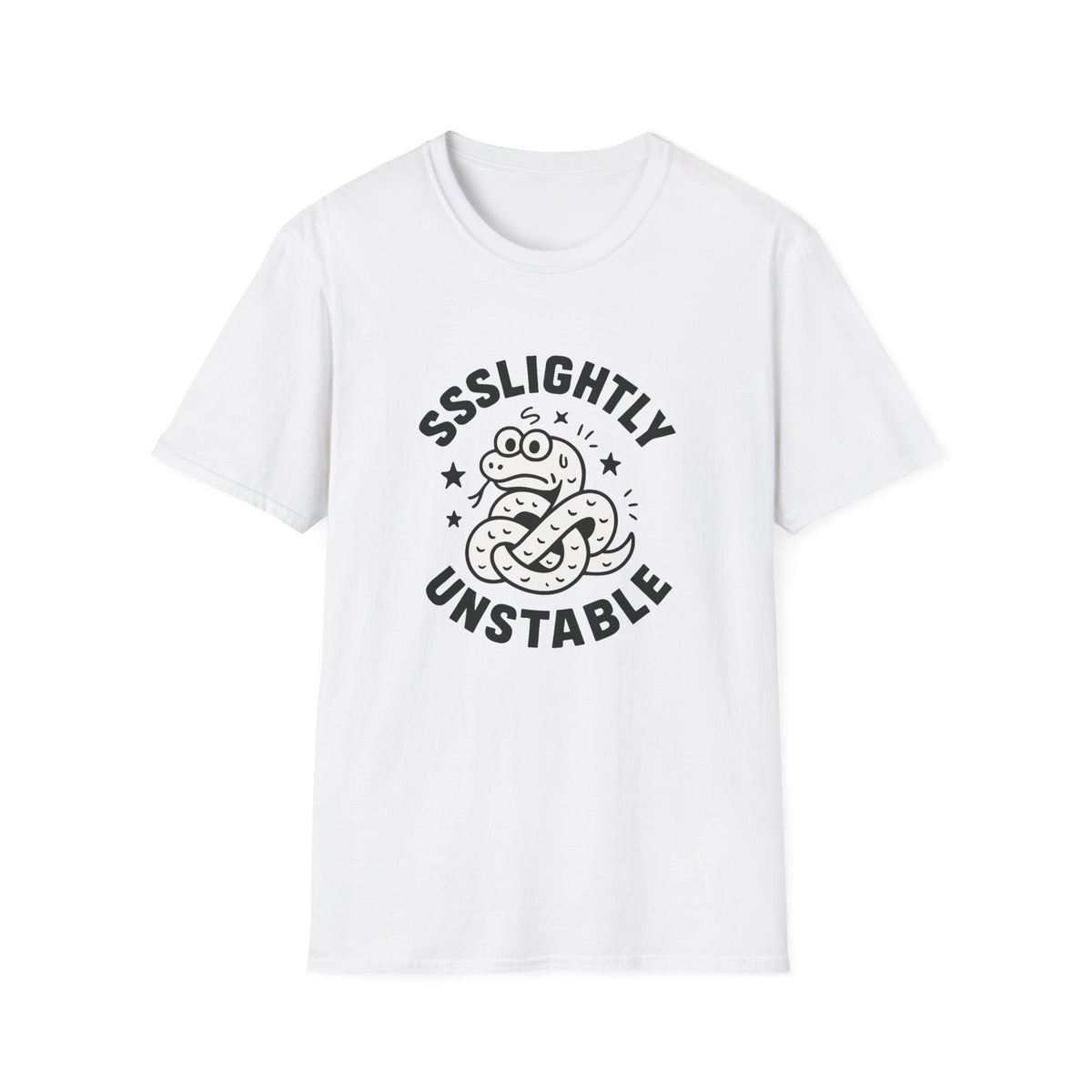 Slightly Unstable T-Shirt, Unisex Tee, Funny Graphic Shirt, Casual Wear, Gift for Friends, Quirky Fashion Statement