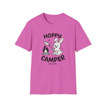 Rabbit T-Shirt - 'Hoppy Camper' Softstyle Tee