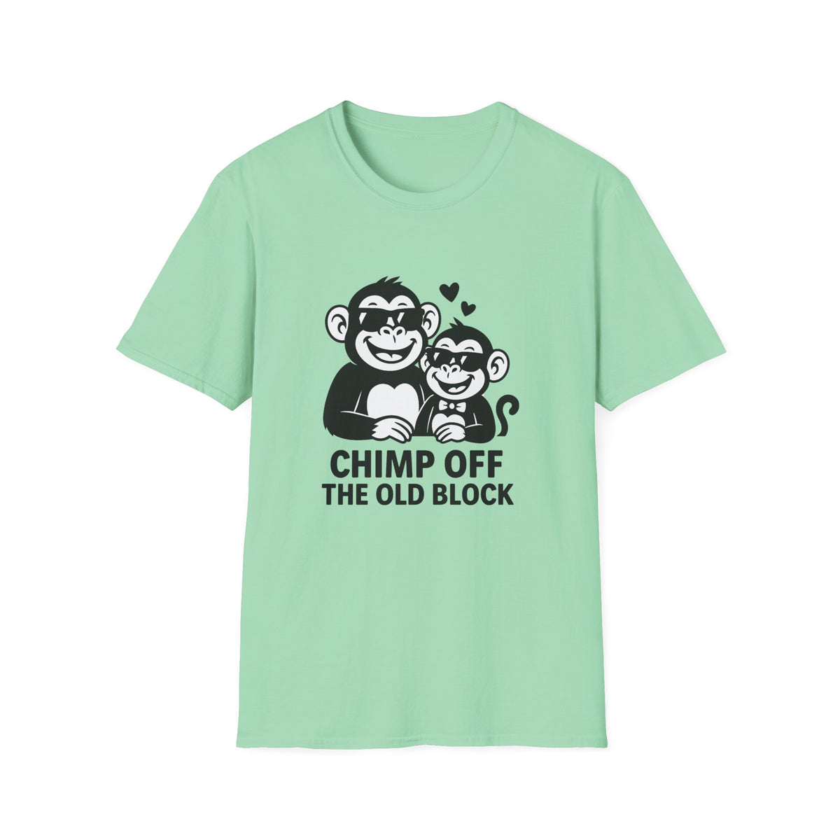Monkey T-Shirt - 'Chimp Off the Old Block' Softstyle Tee