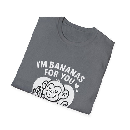 Monkey T-Shirt - 'I'm Bananas For You' Softstyle Tee