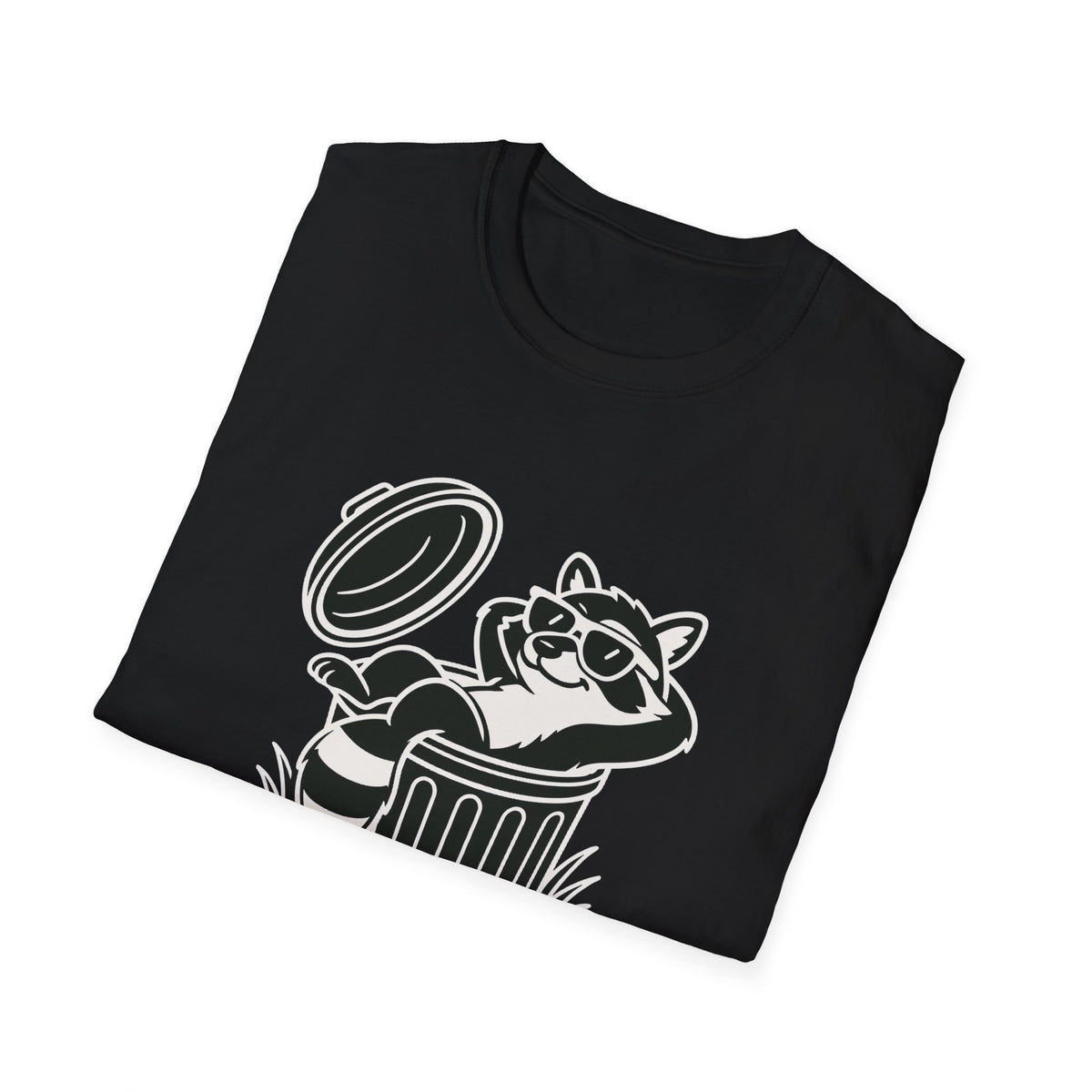 Racoon T-Shirt - 'Don't Trash My Vibe' Softstyle Tee