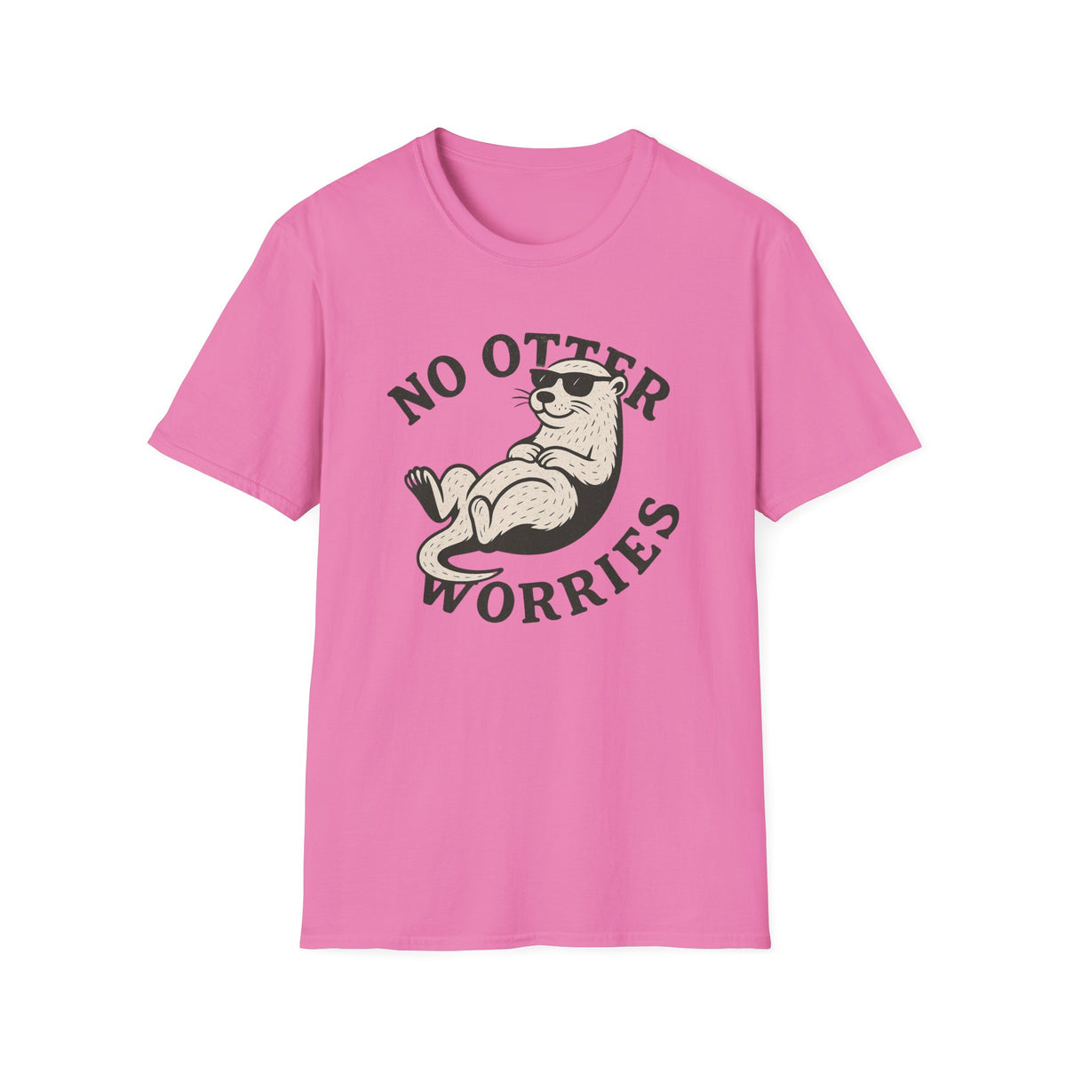 Otter T-Shirt - 'No Otter Worries' Softstyle Tee