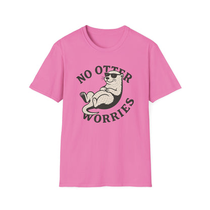 Otter T-Shirt - 'No Otter Worries' Softstyle Tee