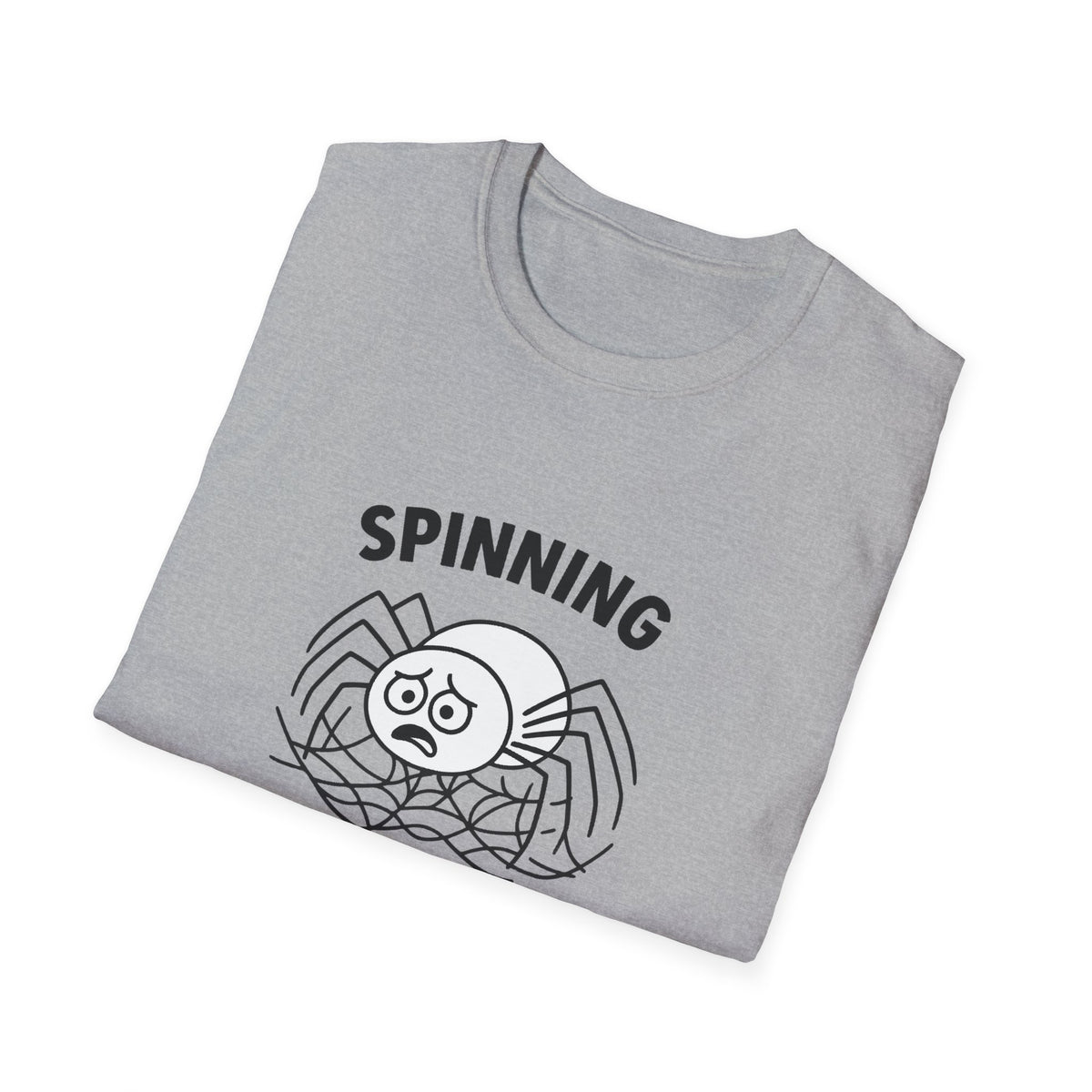 Spider T-Shirt - 'Spinning Out of Control' Softstyle Tee