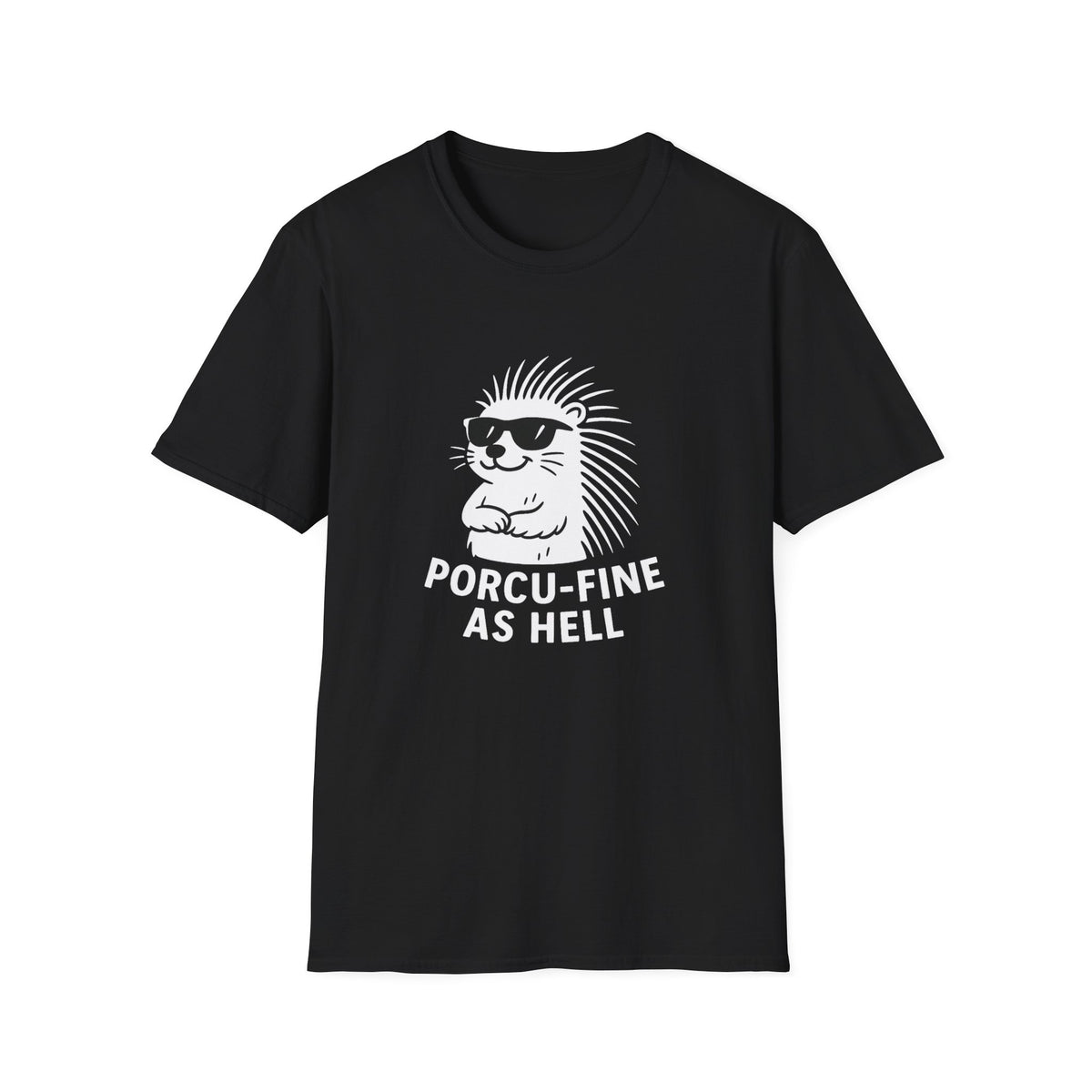 Porcupine T-Shirt - 'Porcu-Fine' Softstyle Tee