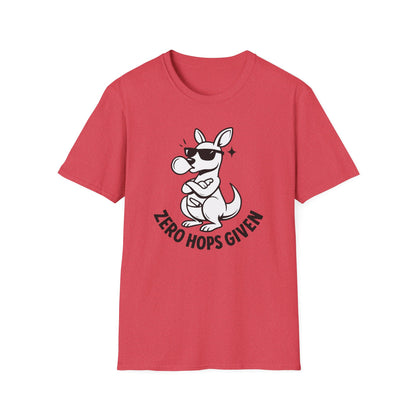 Kangaroo T-shirt - 'Zero Hops Given Tee' Softstyle Tee