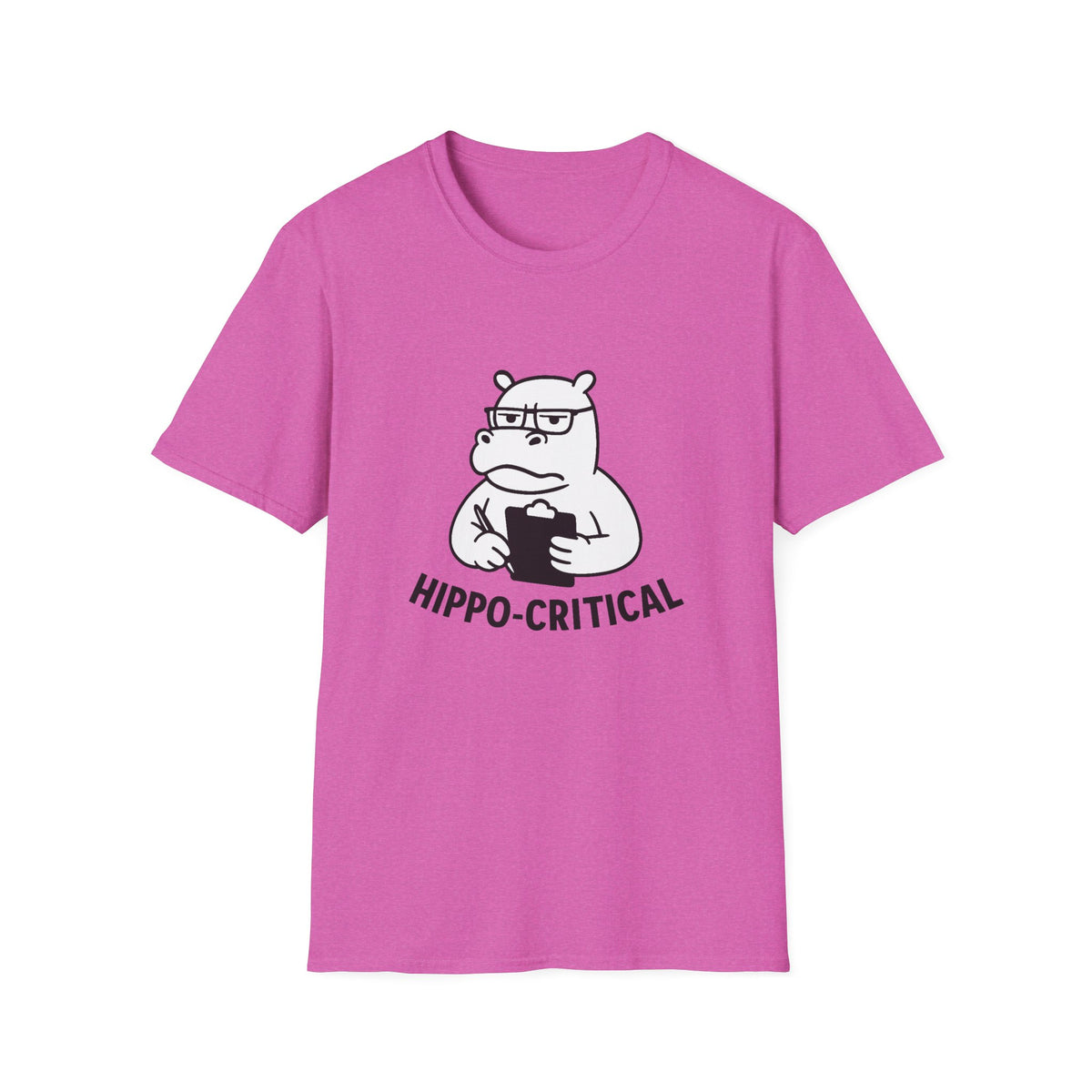 Hippo T-Shirt - 'Hippo-Critical' Softstyle Tee