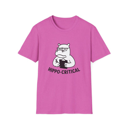 Hippo T-Shirt - 'Hippo-Critical' Softstyle Tee