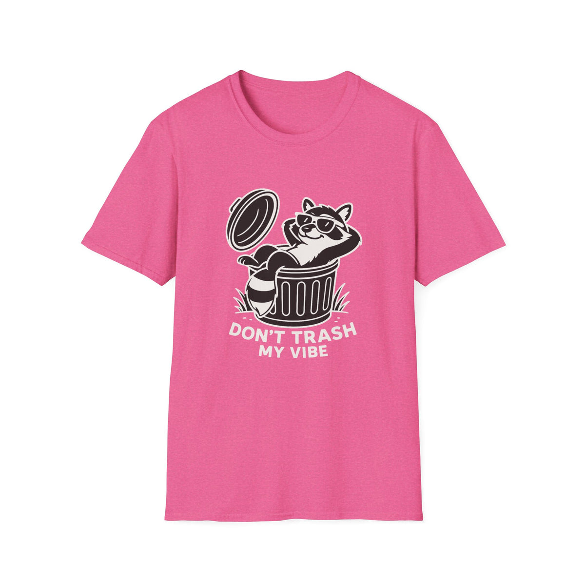 Racoon T-Shirt - 'Don't Trash My Vibe' Softstyle Tee