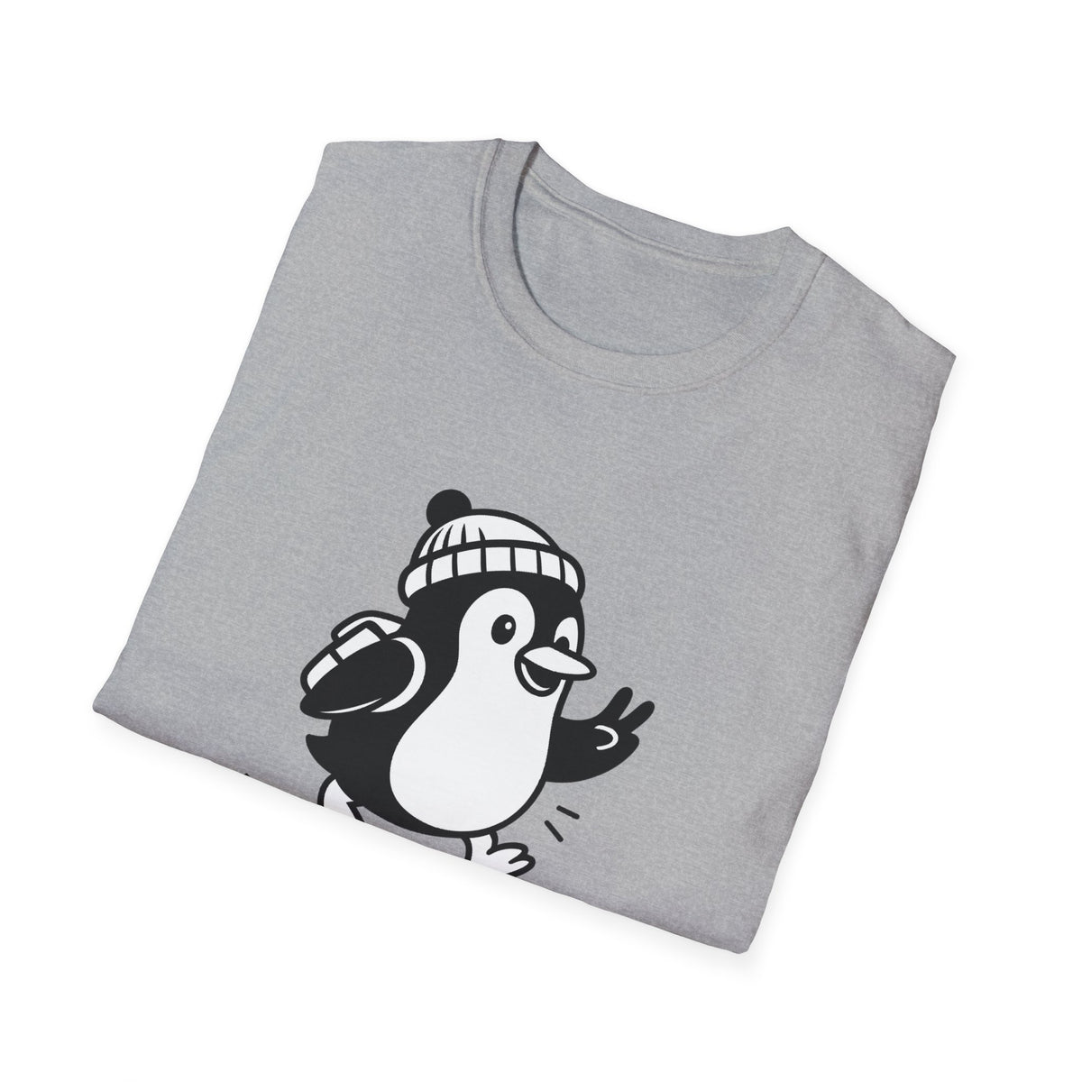 Penguin T-Shirt - 'Just Wingin' It' Softstyle Tee