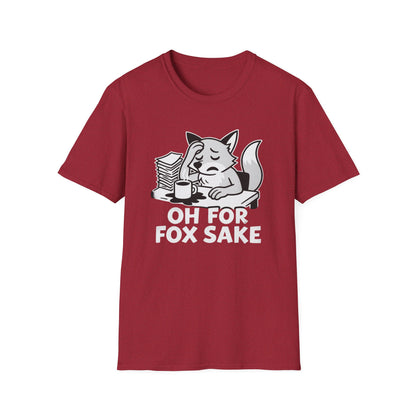 Fox T-Shirt - 'Oh For Fox Sake' Softstyle Tee