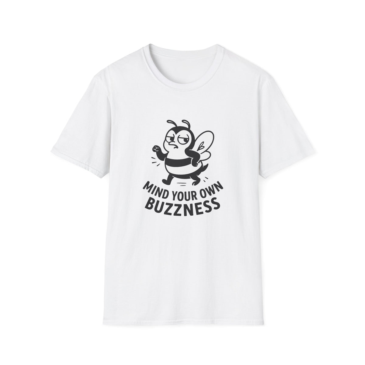 Bee T-Shirt - 'Mind Your Own Buzzness' Softstyle Tee