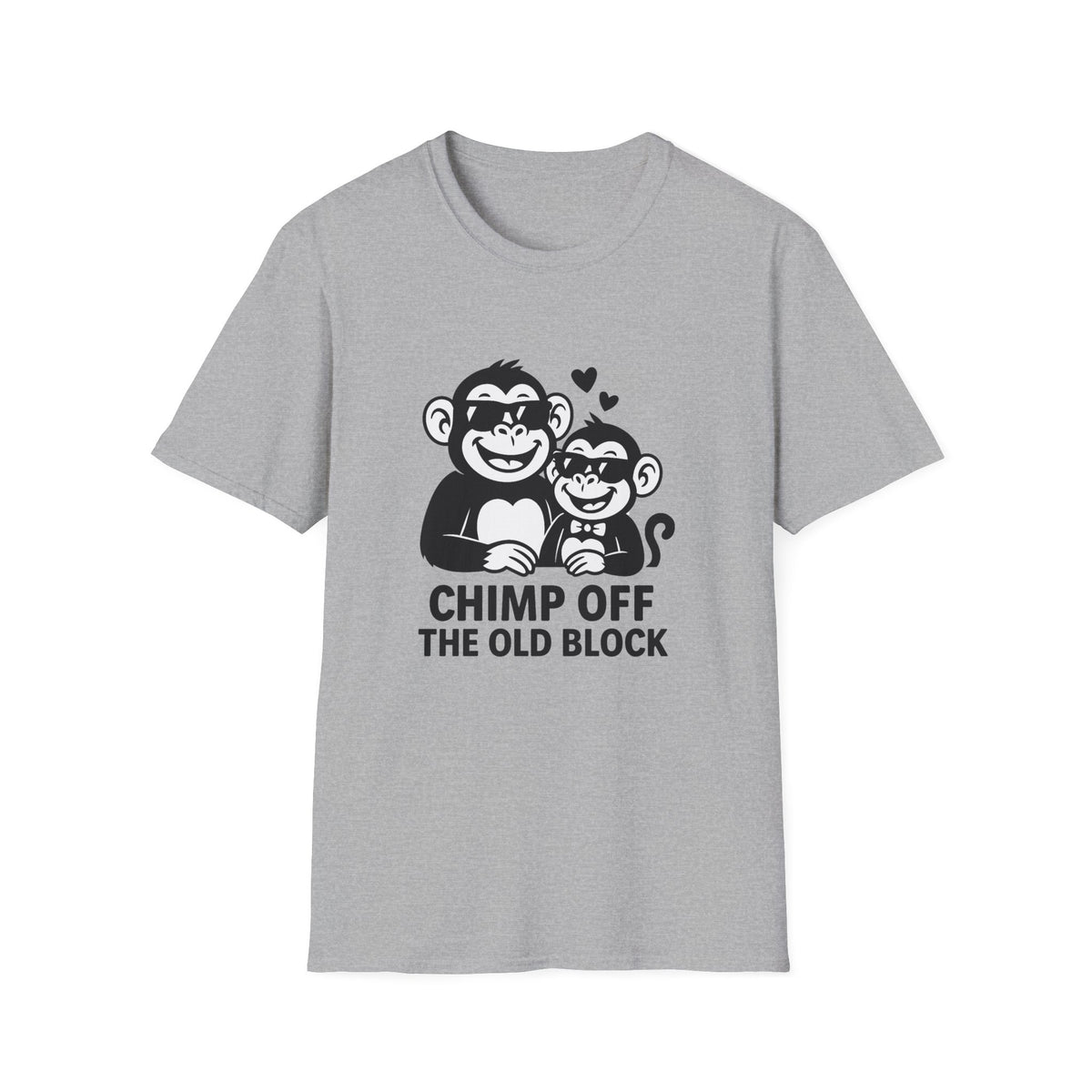 Monkey T-Shirt - 'Chimp Off the Old Block' Softstyle Tee