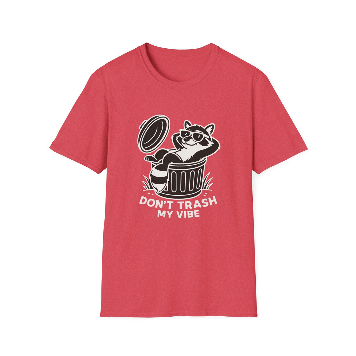 Racoon T-Shirt - 'Don't Trash My Vibe' Softstyle Tee