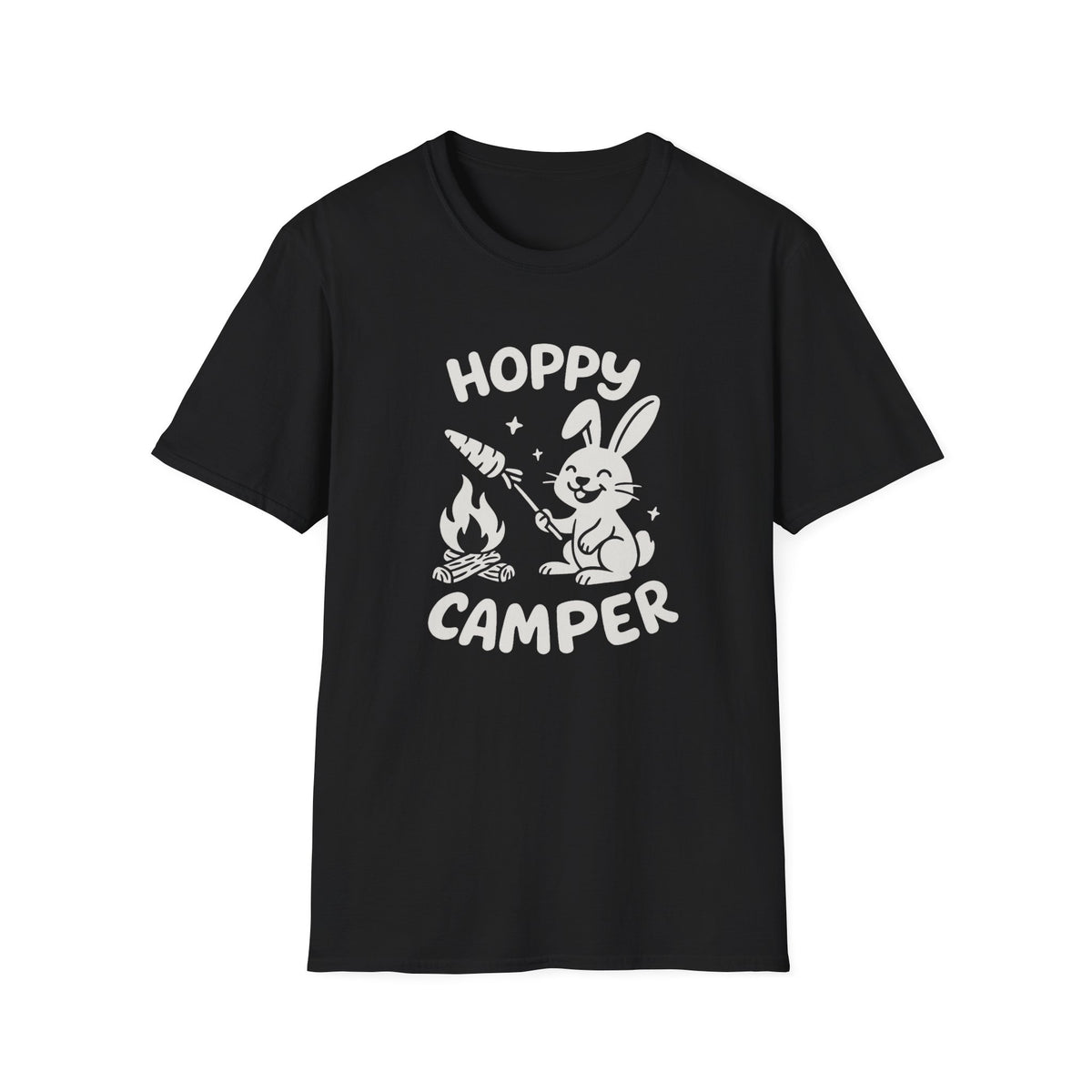 Rabbit T-Shirt - 'Hoppy Camper' Softstyle Tee