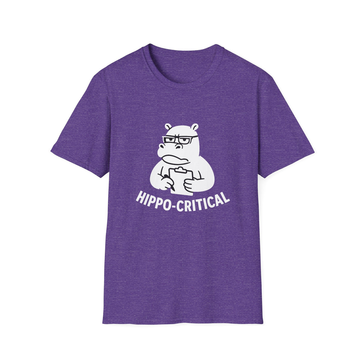 Hippo T-Shirt - 'Hippo-Critical' Softstyle Tee