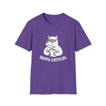 Hippo T-Shirt - 'Hippo-Critical' Softstyle Tee
