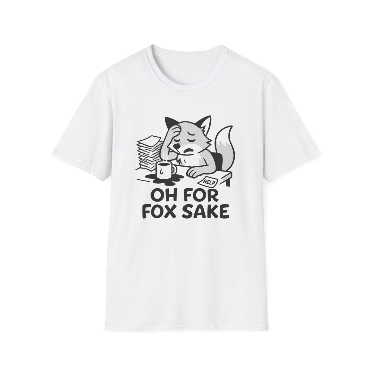 Fox T-Shirt - 'Oh For Fox Sake' Softstyle Tee