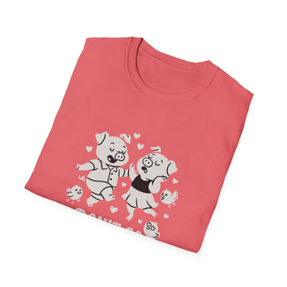 Pig T-Shirt - 'Don't Go Bacon My Heart' Softstyle Tee