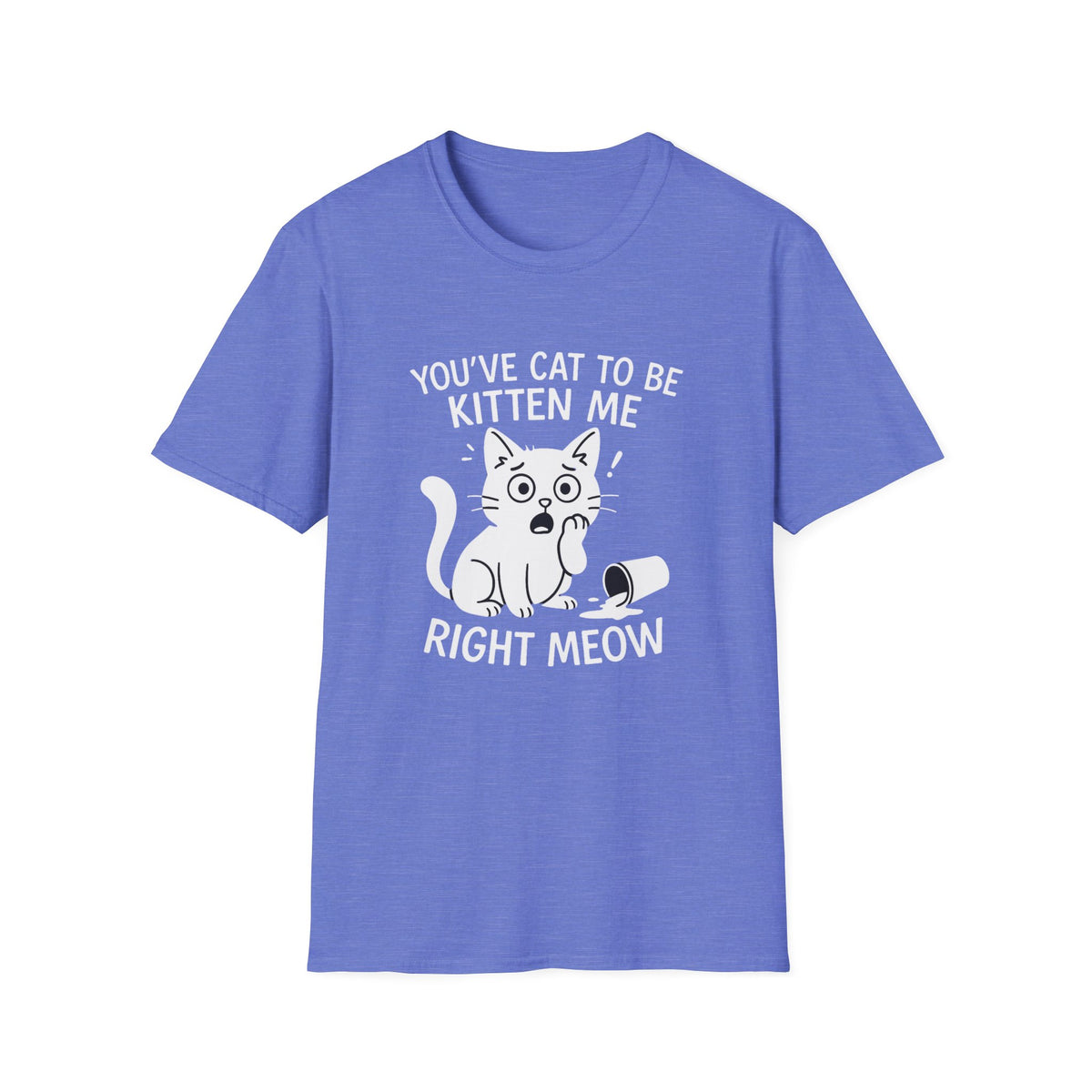 Cat T-Shirt - 'You've Cat To Be Kitten Me Right Meow' Softstyle Tee
