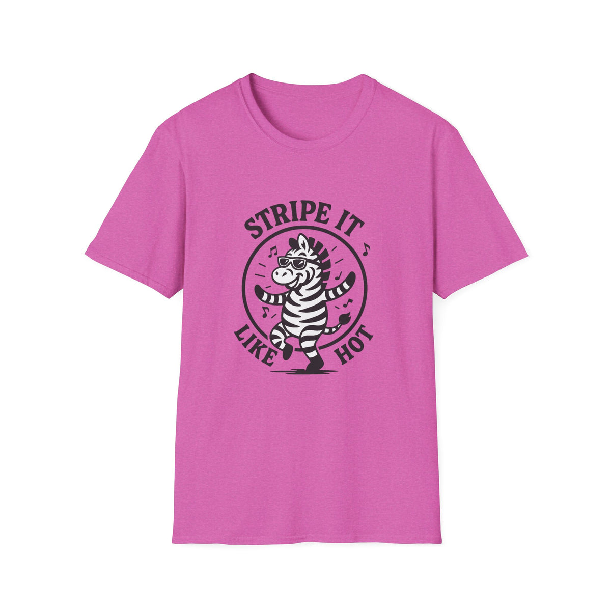 Zebra T-Shirt - 'Stripe It Like Hot' Softstyle Tee