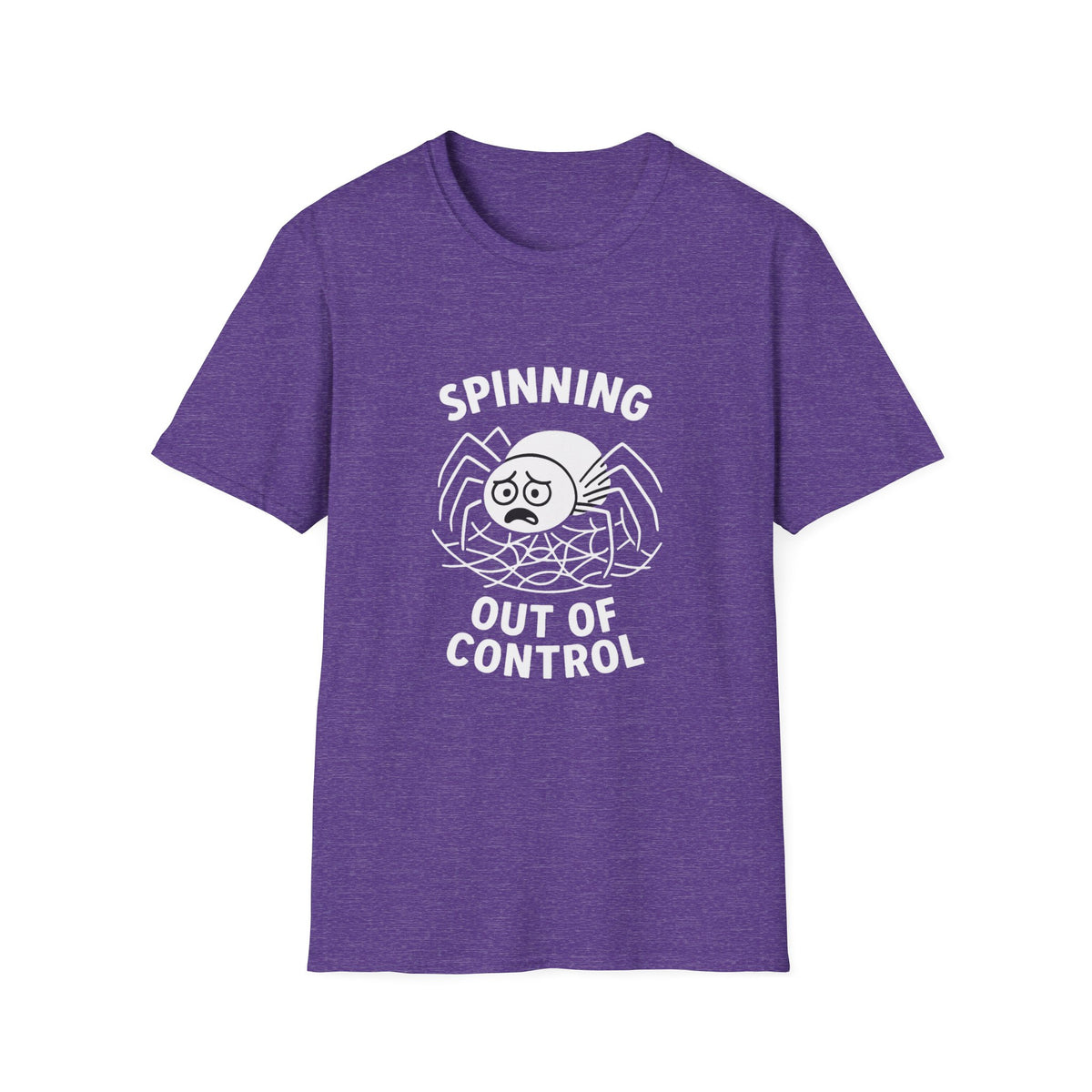 Spider T-Shirt - 'Spinning Out of Control' Softstyle Tee