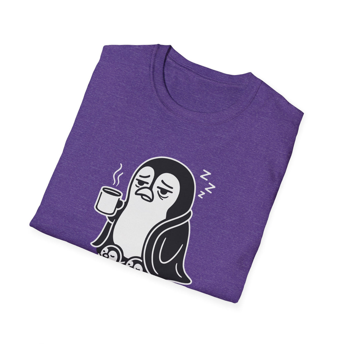 Penguin T-Shirt - 'Waddle I Do Without Coffee?' Softstyle Tee