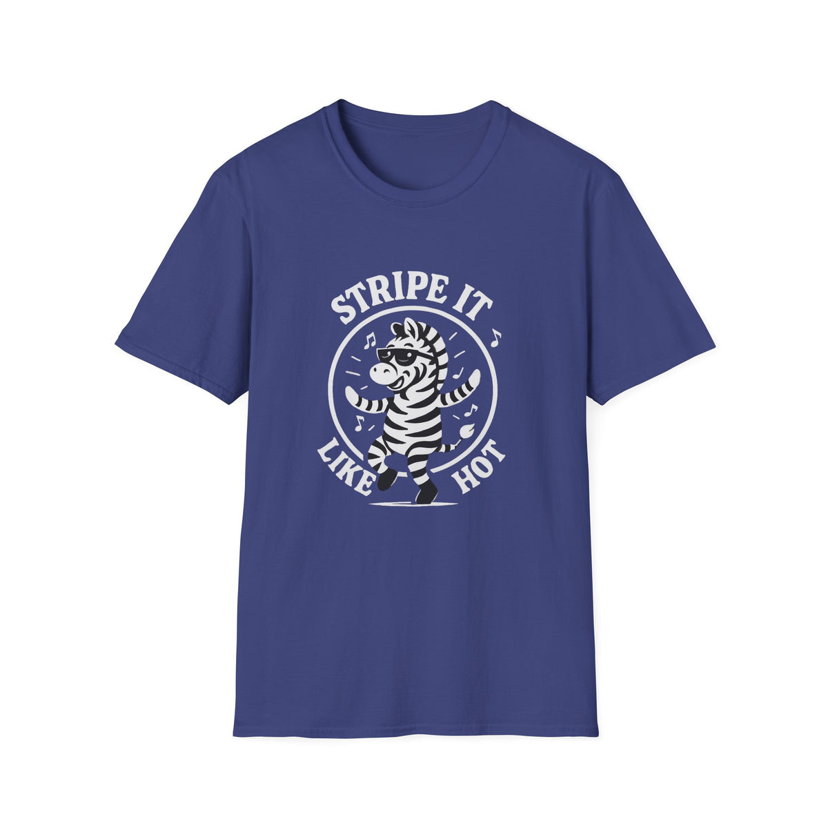 Zebra T-Shirt - 'Stripe It Like Hot' Softstyle Tee