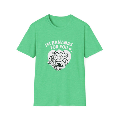 Monkey T-Shirt - 'I'm Bananas For You' Softstyle Tee