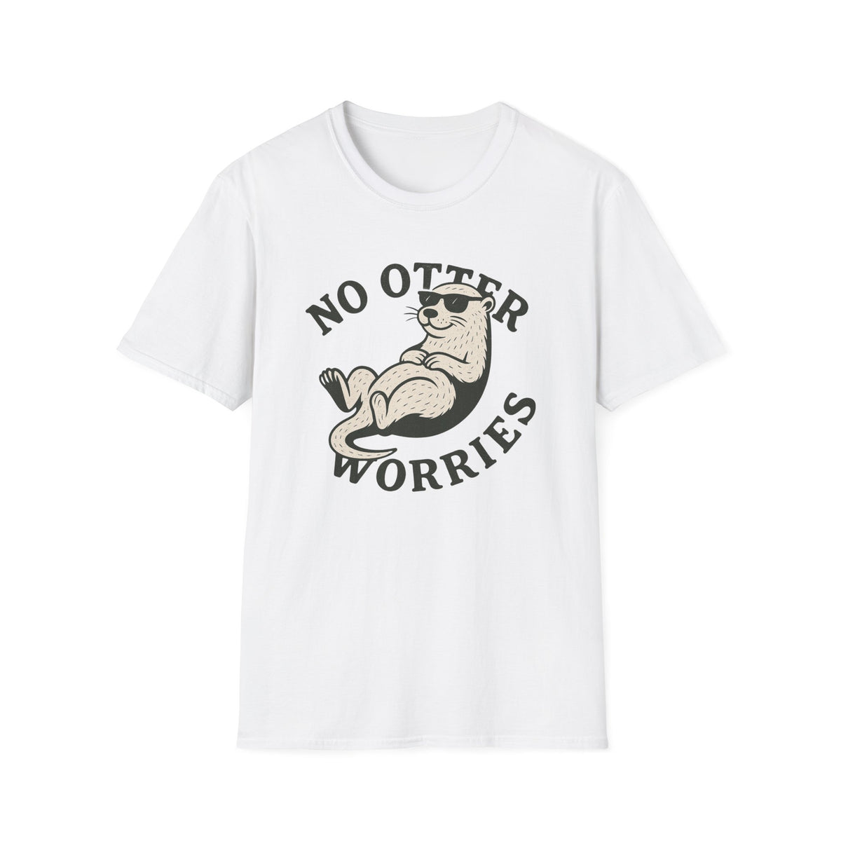 Otter T-Shirt - 'No Otter Worries' Softstyle Tee