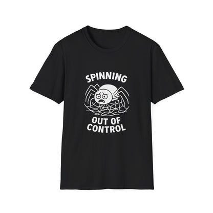 Spider T-Shirt - 'Spinning Out of Control' Softstyle Tee