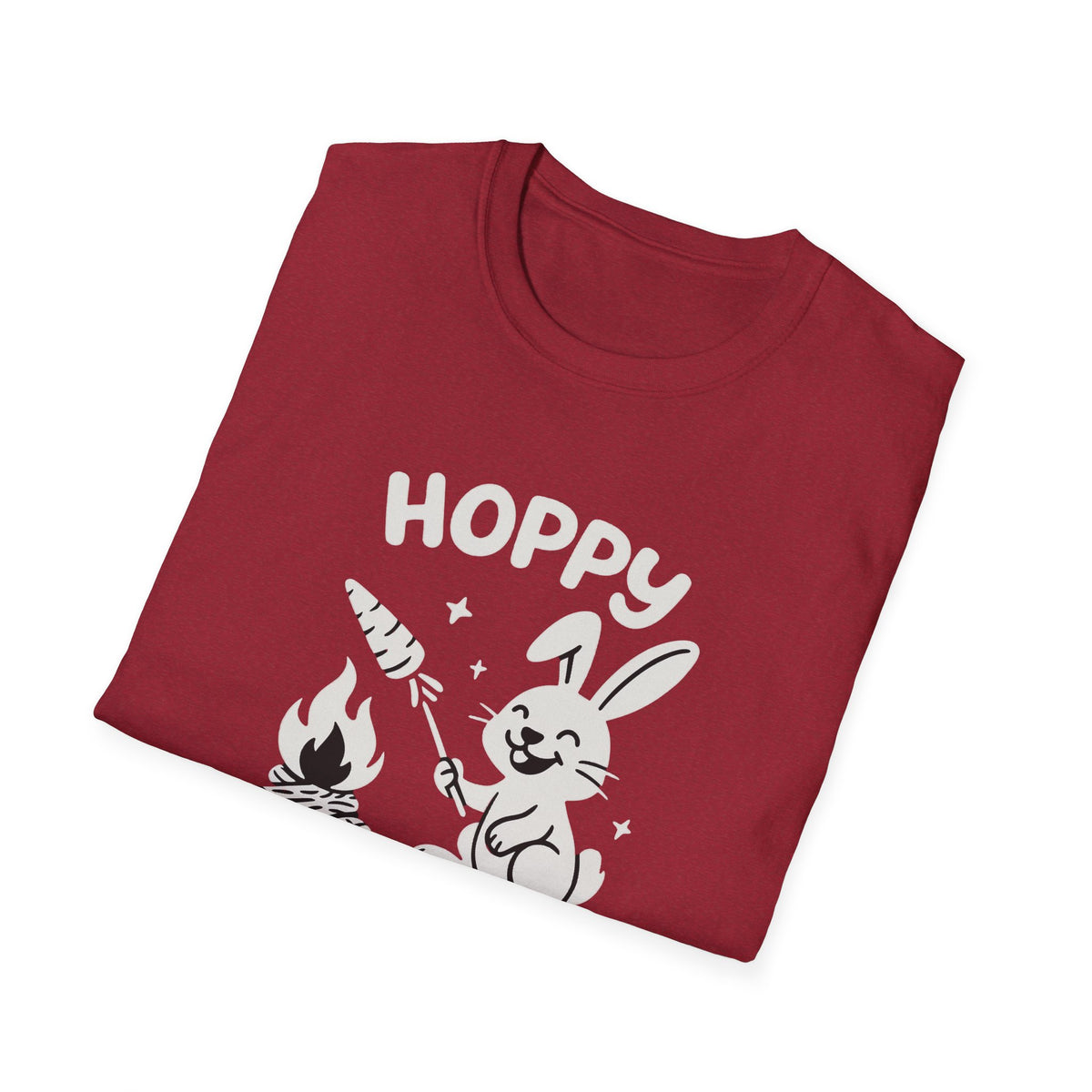 Rabbit T-Shirt - 'Hoppy Camper' Softstyle Tee